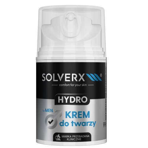 SOLVERX, Hydro krém na tvár pre mužov 50ml