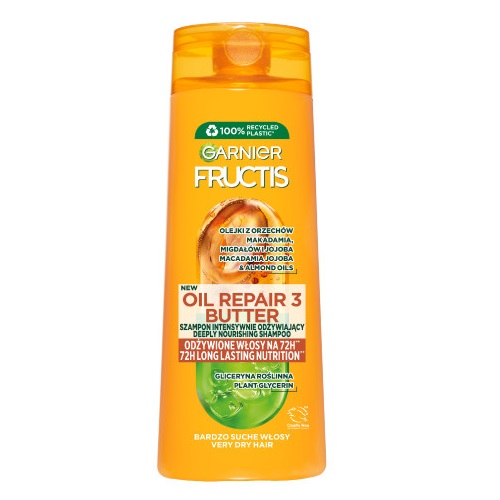 Fructis Oil Repair 3 Butter Intenzívny Vyživujúci šAmpón Na Veľmi Suché Vlasy 400 Ml