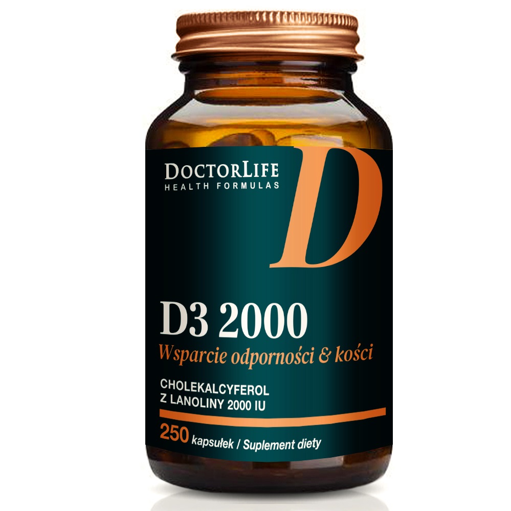 D3 2000: Lanolin In Olive Oil Dietary Supplement, 250 Capsules