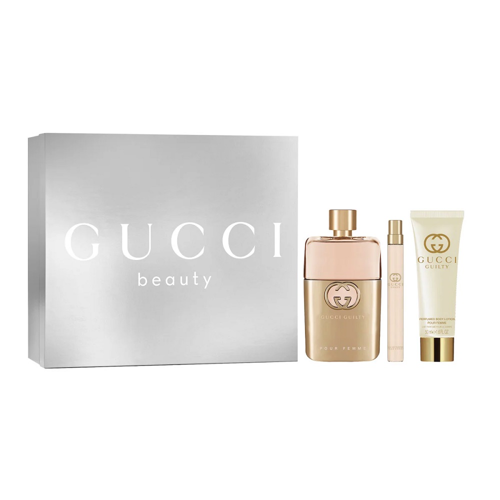 Guilty Pour Femme Set Parfumovaná Voda 90ml + Parfumovaná Voda V Spreji 10ml + Telové Mlieko 50ml