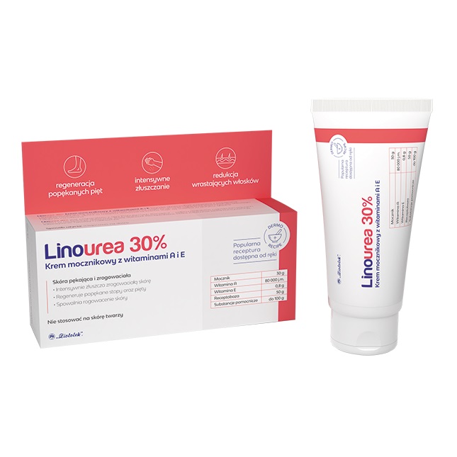 Linourea 30% Krem Mocznikowy Z Witaminami A I E