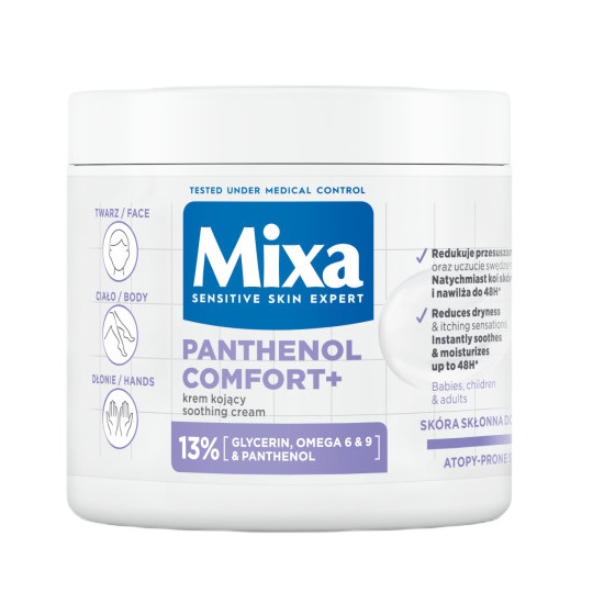 Panthenol Comfort+ Soothing Protective Cream For Face, Hands, And Body