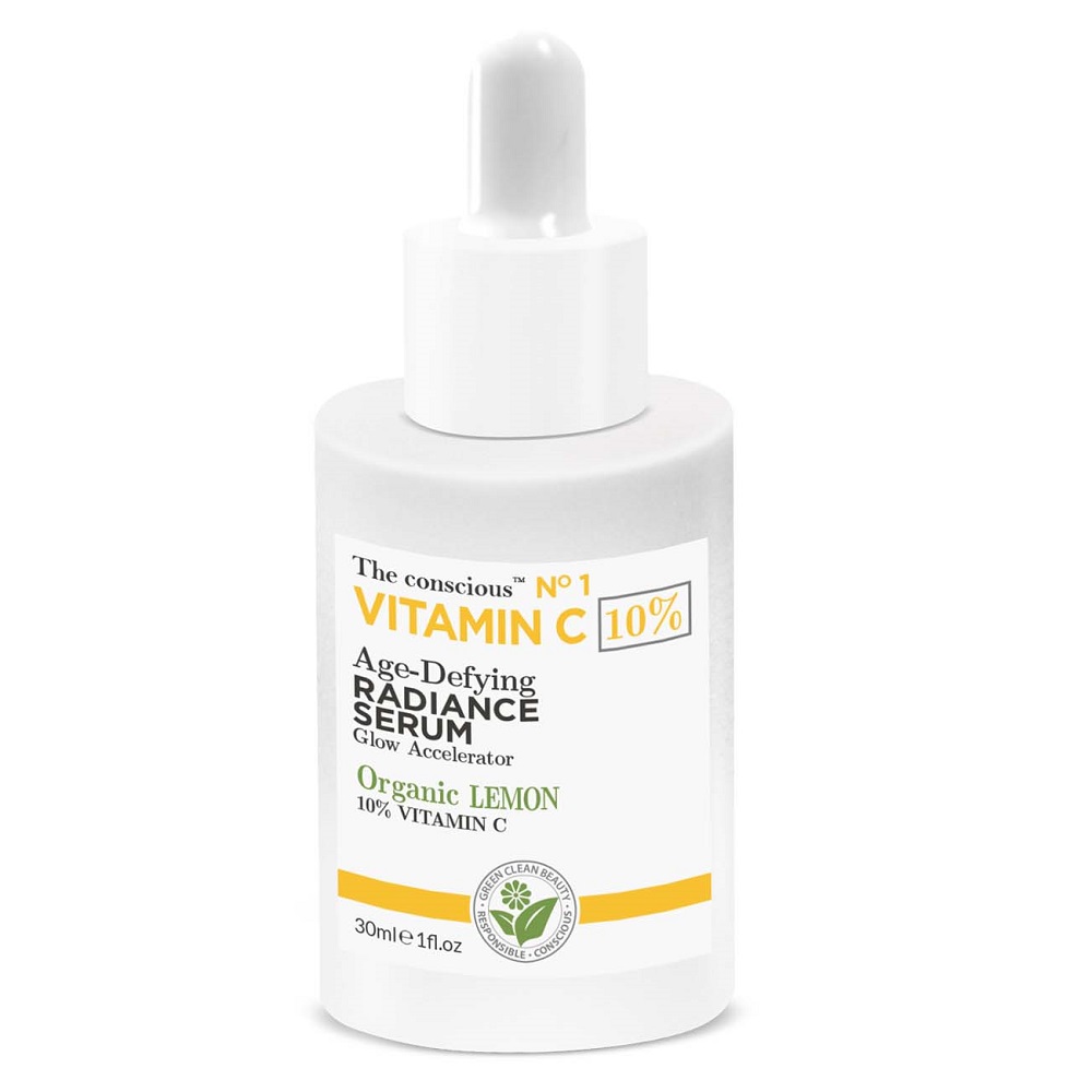 The Conscious, rozjasňujúce sérum na tvár s vitamínom C a organickým citrónom 30 ml