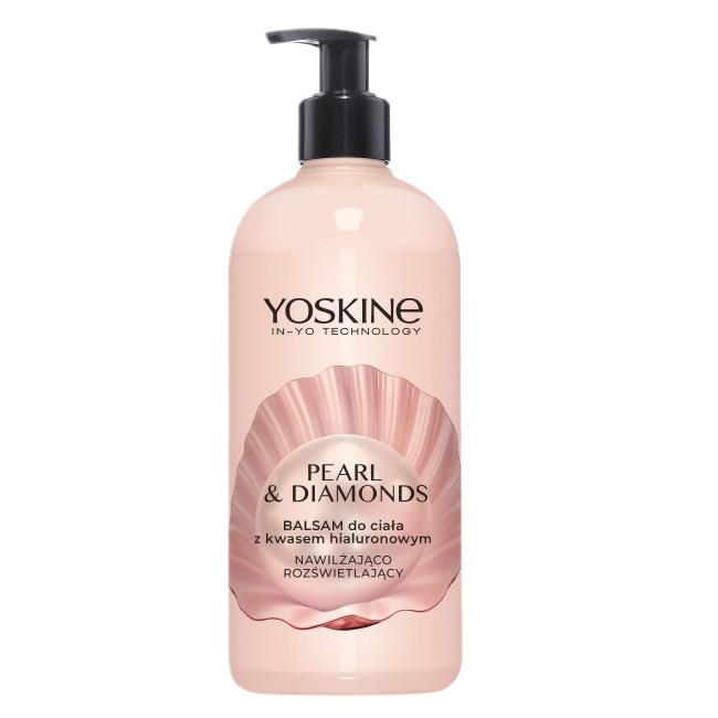 Yoskine, Pearl &amp; Diamonds tělové mléko s kyselinou hyaluronovou 400ml