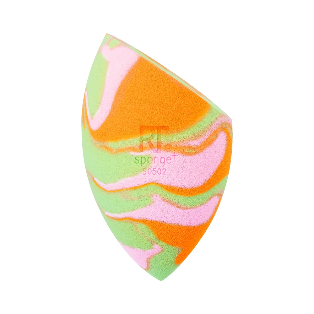 Real Techniques, houbička Orange Swirl Miracle Complexion Sponge na podkladovou bázi