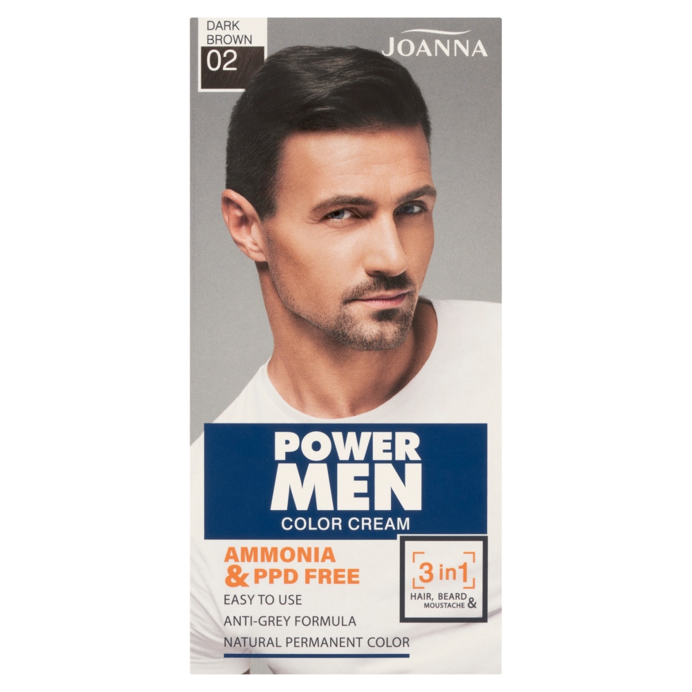 Power Men Color Cream Farba Odsiwiająca 01 Black 2