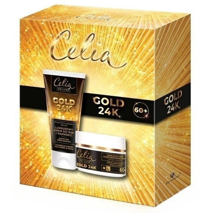 _SET Set De Luxe Gold 24K Krém Proti Vráskam 60+ Denný A Nočný 50ml + Krém Na Ruky 80ml