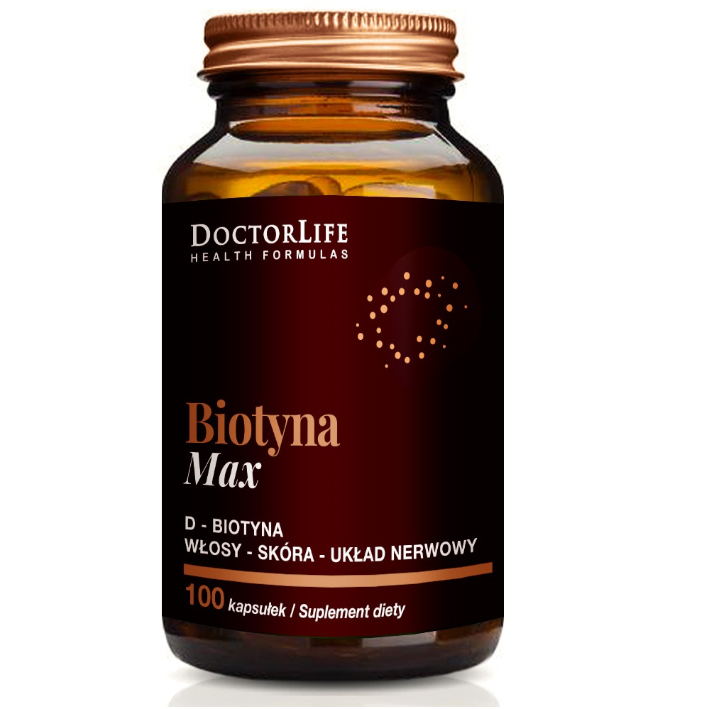 Biotyna Max D-Biotyna Suplement Diety 100 Tabletek