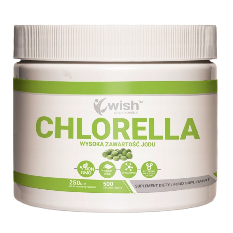 Chlorella 500mg Suplement Diety 500 Tabletek