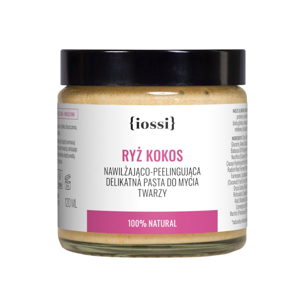 Ryż I Kokos Nawilżająco-peelingująca Delikatna Pasta Do Mycia Twarzy