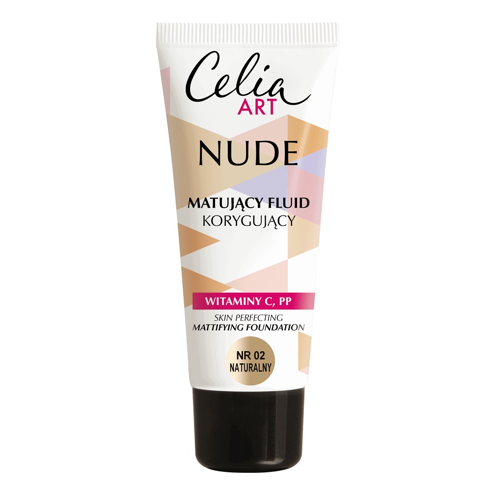 Celia, Art Nude matujúci korekčný fluid 02 Natural 30ml