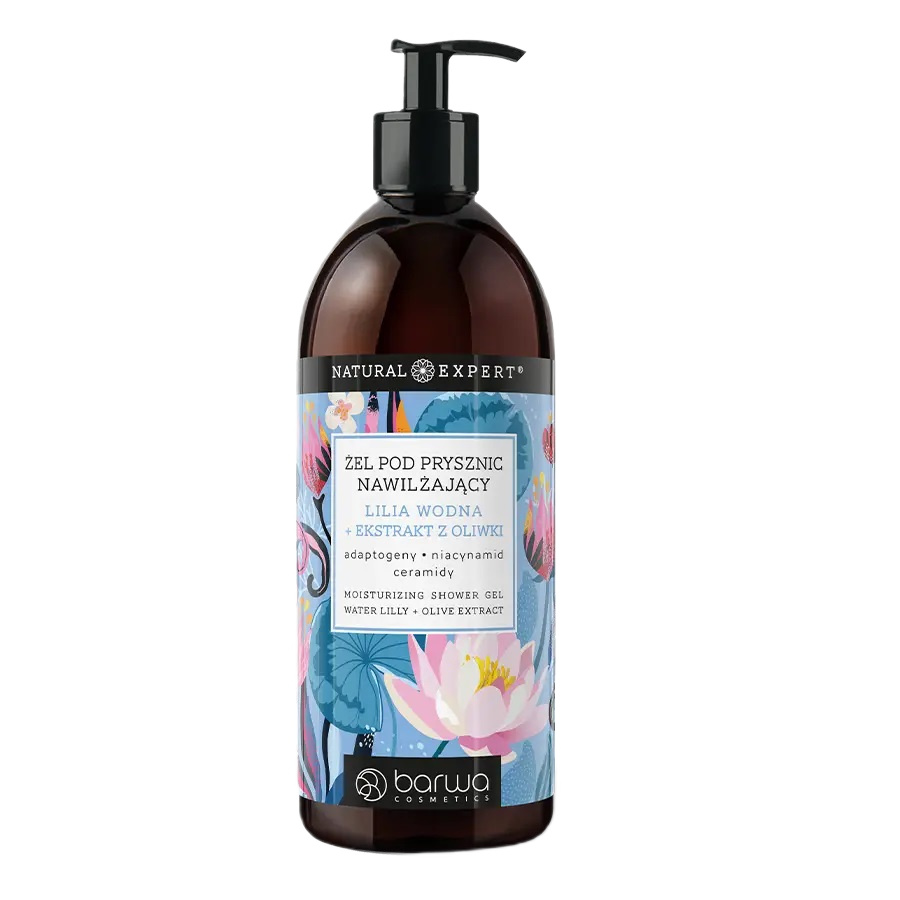 Barwa, Natural Expert hydratačný sprchový gél Vodná ľalia + olivový extrakt 480ml