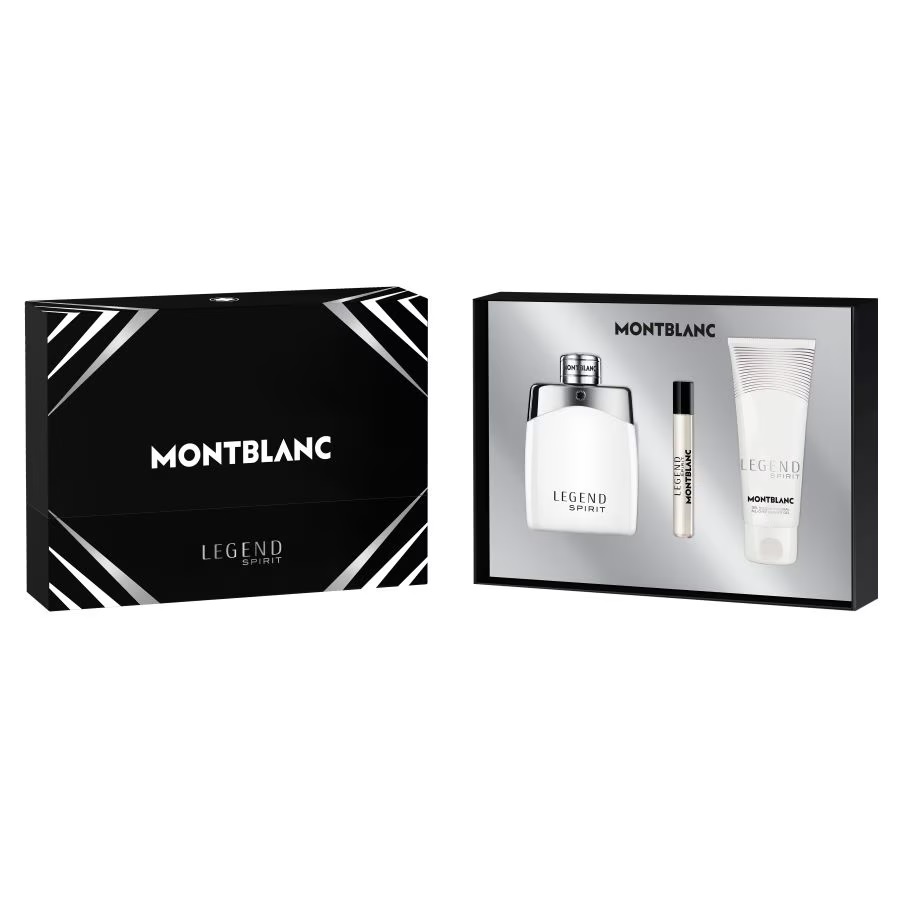 Mont Blanc Legend Spirit Pour Homme set toaletní voda ve spreji 100ml + toaletní voda miniaturní 7,5ml + sprchový gel 100ml