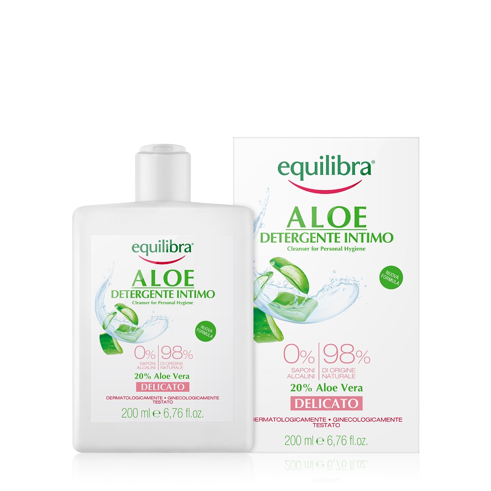EQUILIBRA_Aloe Jemný čistiaci gél na osobnú hygienu Aloe Vera Intimate Hygiene Gel 200ml