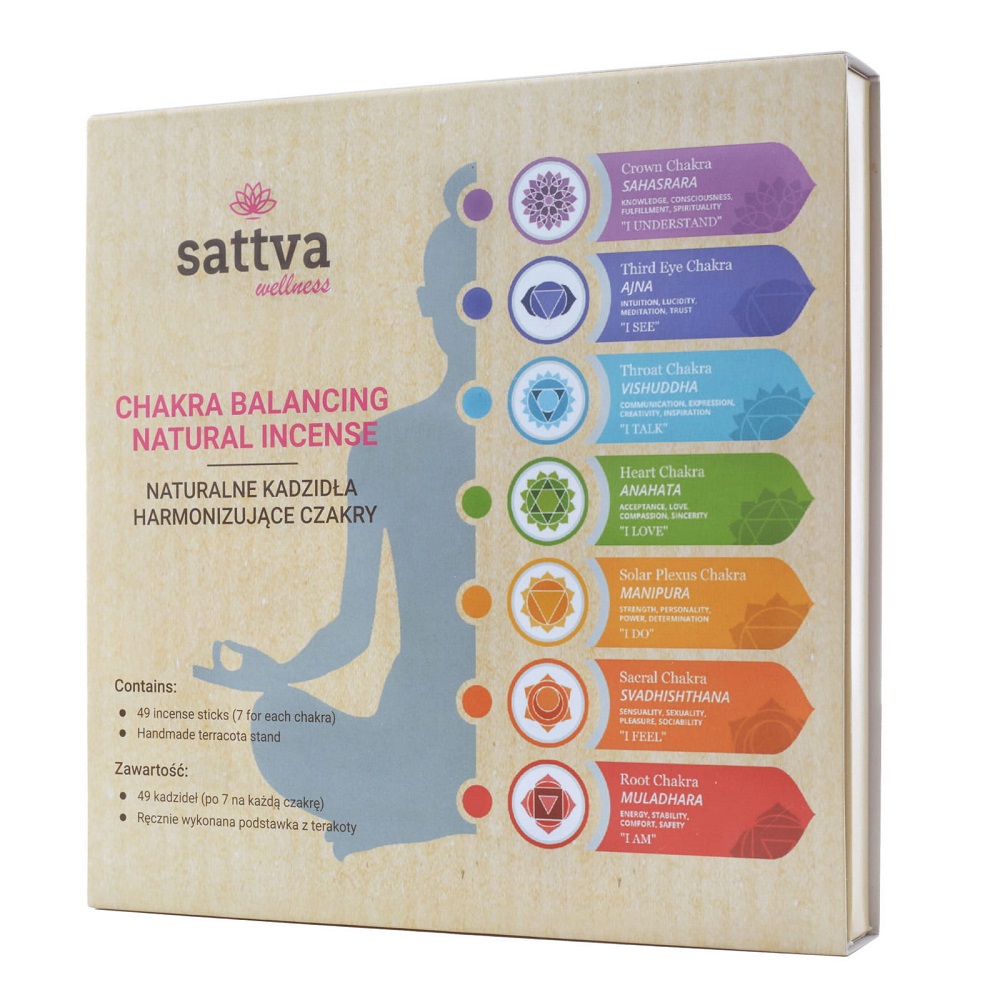 Přírodní Kadidlo Sattva Chakra Balancing Natural Kadidlo Harmonizující čAkry