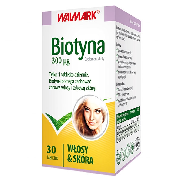 Biotyna 300µG Suplement Diety 30 Tabletek