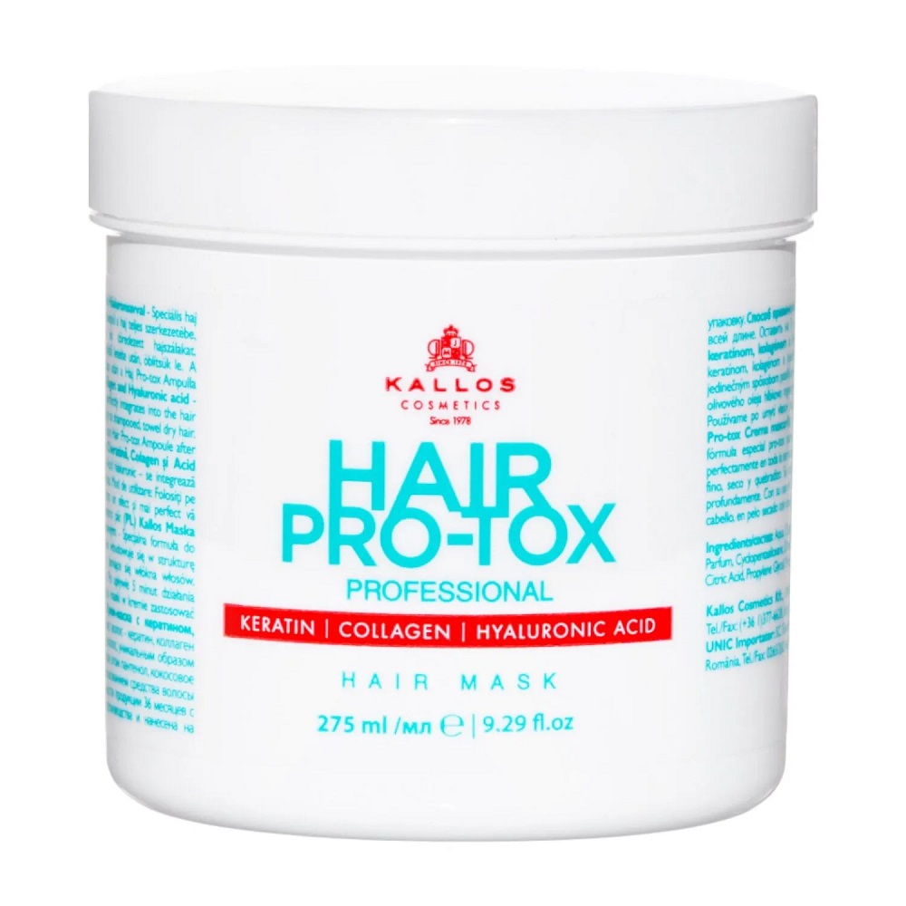 Hair Pro-Tox Hair Mask Vlasová Maska S Keratínom, Kolagénom A Kyselinou Hyalurónovou 275 Ml