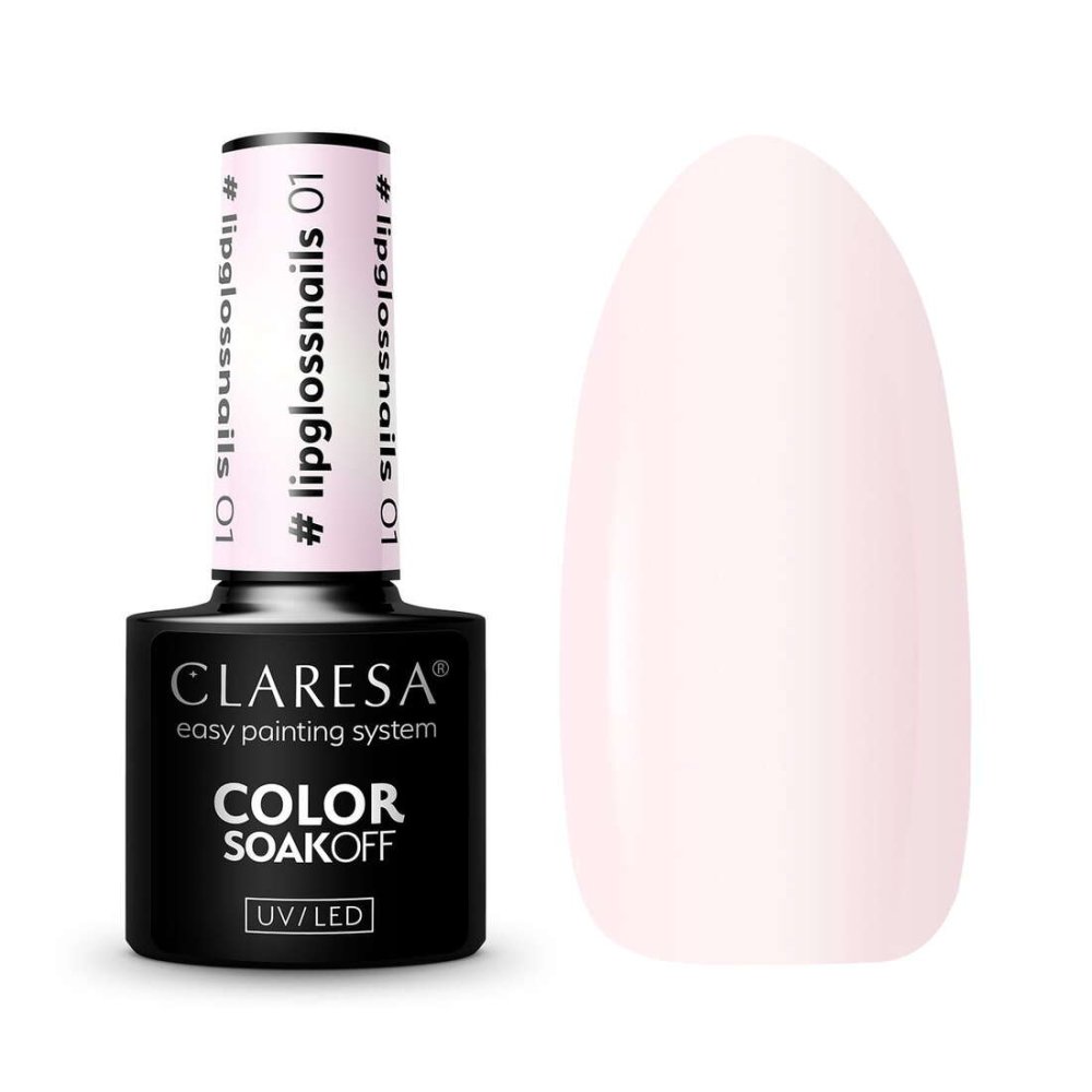 Color Soak Off UV/LED Lipglossnails Color Soak Off UV/LED Hybrid Nail Polish 01