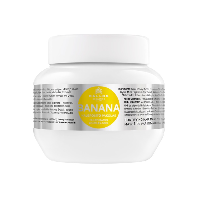 Kallos Banana posilujúca maska s multivitamínovým komplexom 275 ml