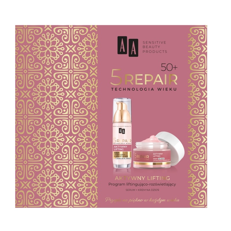 Technologia Wieku 5Repair 50+ Aktywny Lifting Krem Na Noc Regenerująco-rozświetlający 3