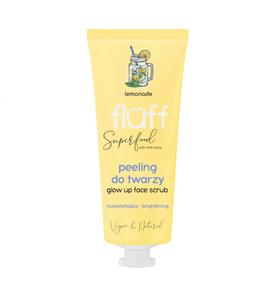 Fluff, Glow Up Face Scrub Lemonade 75ml