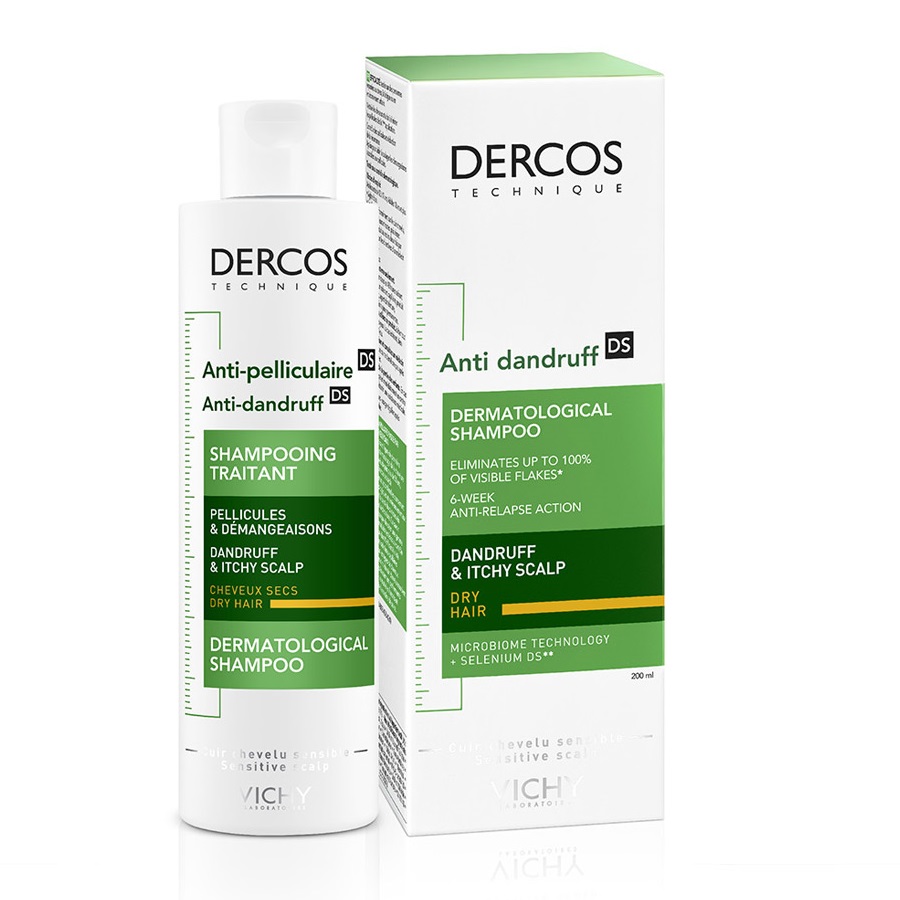 Dercos Anti-Dandruff Shampoo Szampon Przeciwłupieżowy Do Włosów Suchych 2
