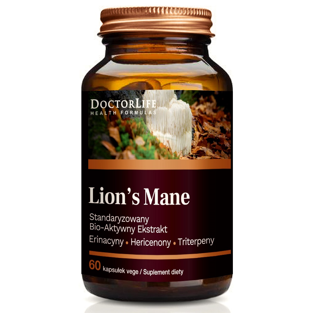 Lion's Mane Suplement Diety 60 Kapsułek