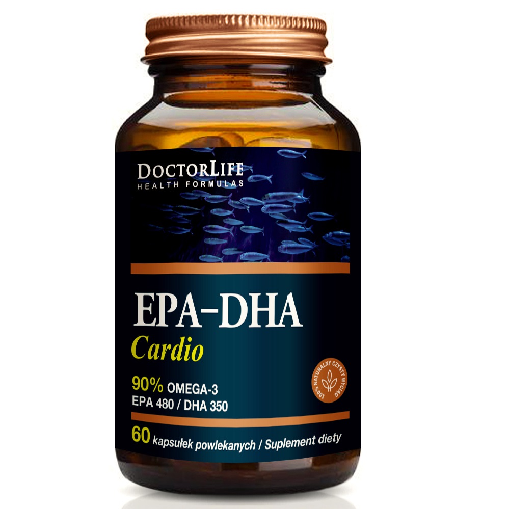 EPA-DHA Cardio 90% Omega-3 EPA 480/ DHA 350 Suplement Diety 60 Kapsułek