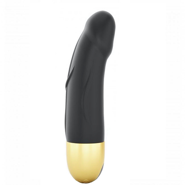 Real Vibration S 2.0 Vibračné Dildo Veľkosť S Black &Amp; Gold