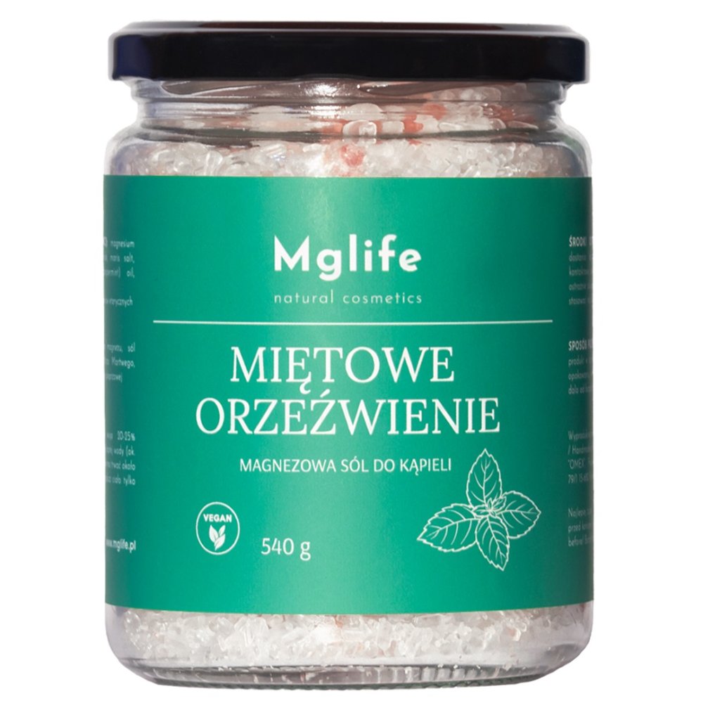 Mint Refreshment Magnéziová Soľ Do Kúpeľa 540g