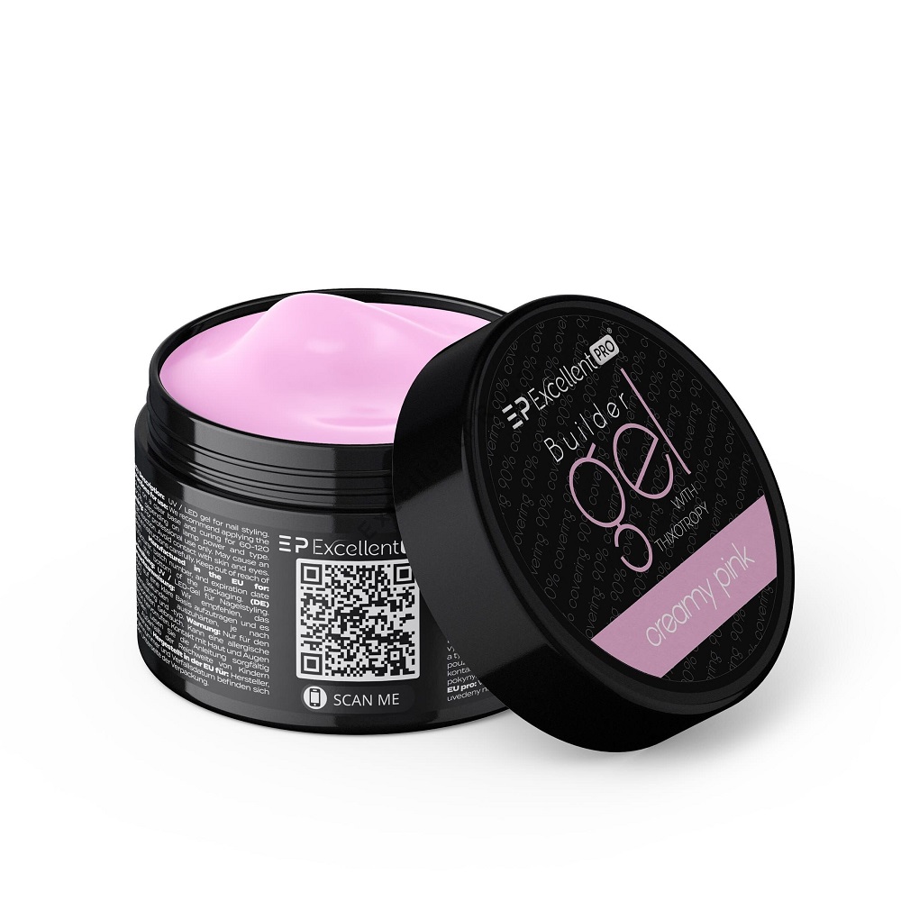 Builder Gel With Thixotropy żEl Budujący Creamy Pink
