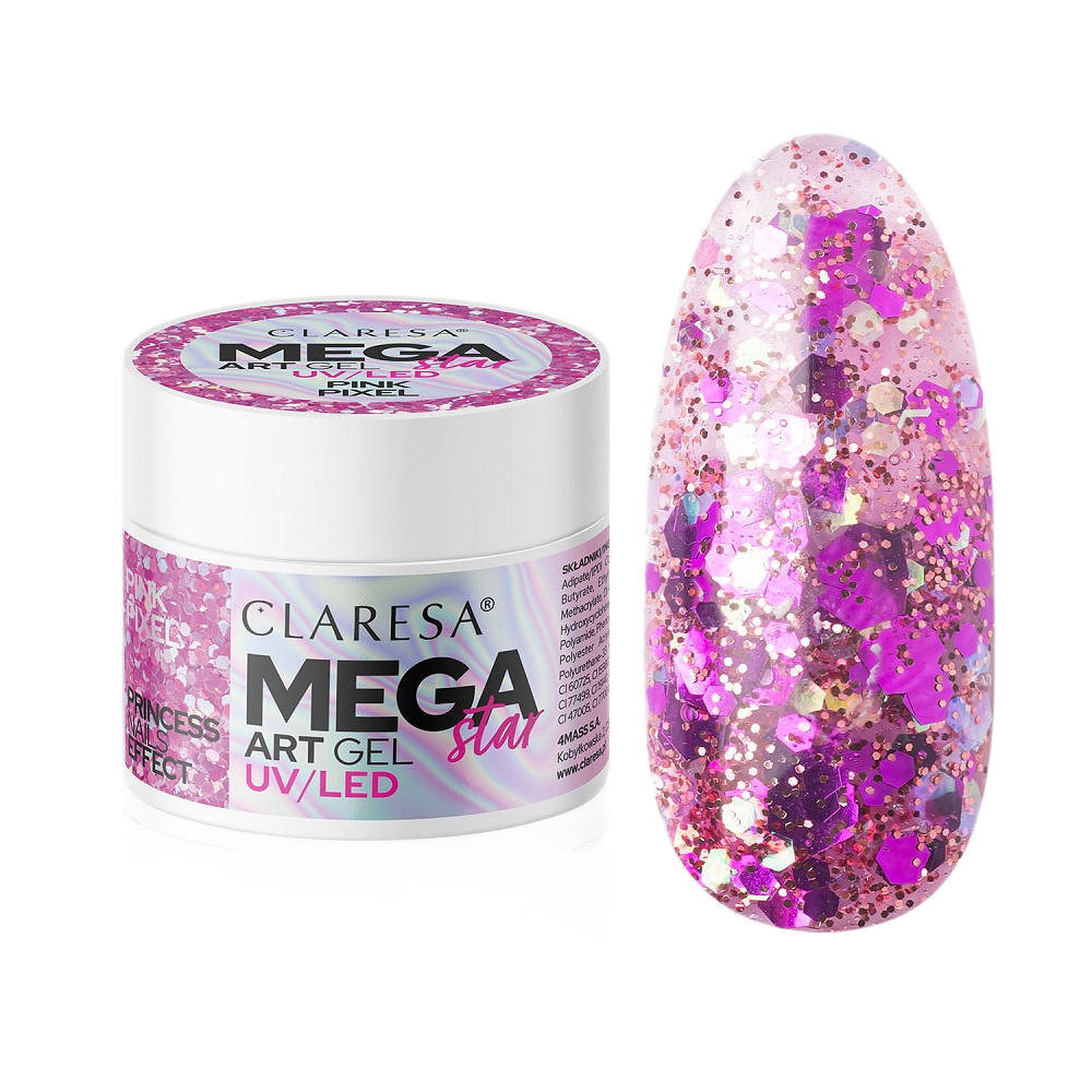 MegaStar Art Gel Pink Pixel Decorating Gel
