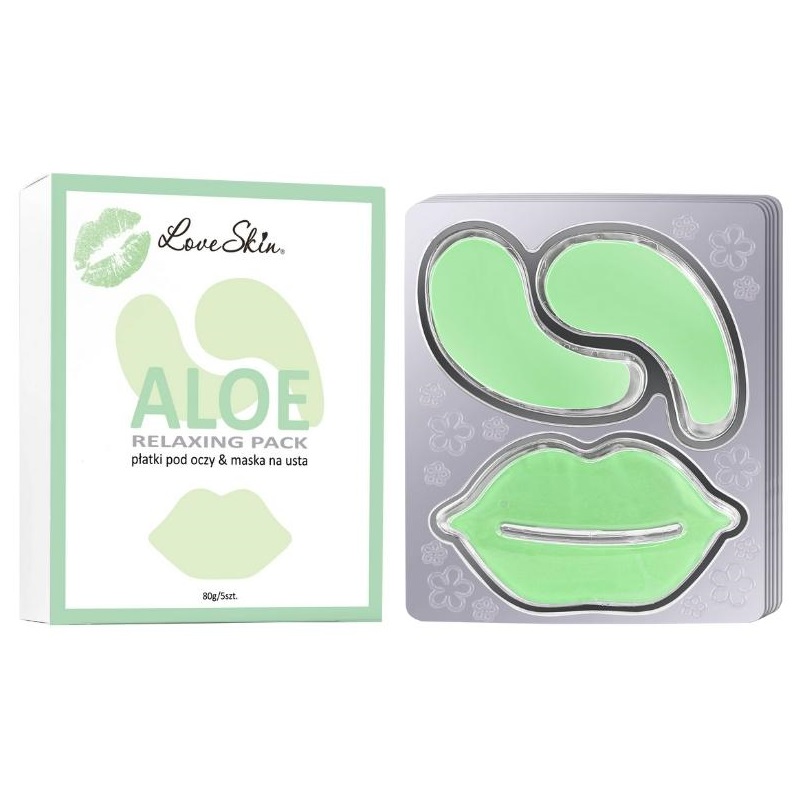 Relaxing Pack Maska Na Pery + Aloe Očné Vankúšiky 5ks.