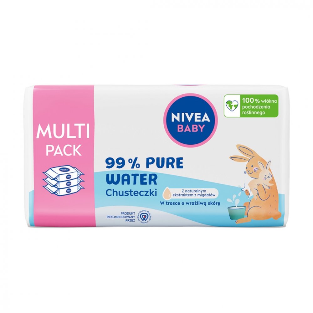 Nivea, Dětské biologicky odbouratelné ubrousky 99% čistá voda 3x57ks