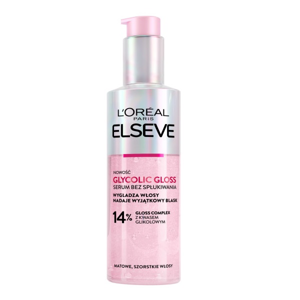 Elseve Glycolic Gloss Serum Bez Spłukiwania Do Włosów Szorstkich I Matowych