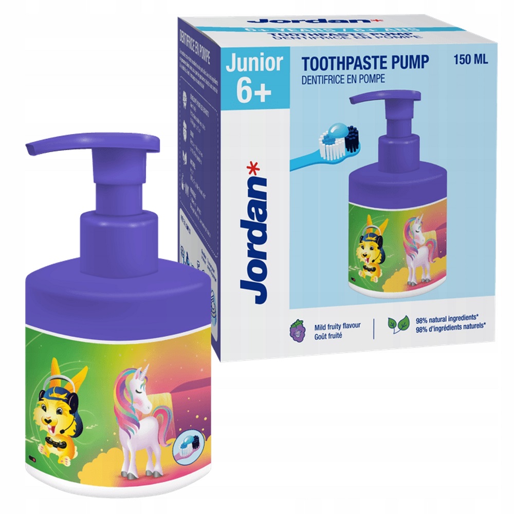 Junior Zubná Pasta Pre Deti S Pumpičkou 6+ 150 Ml