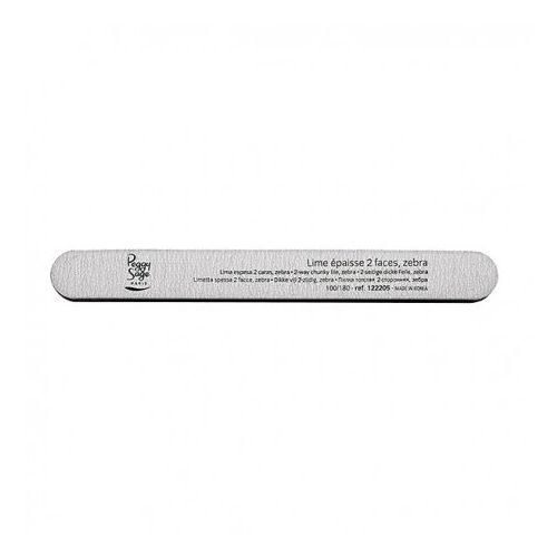 2-Way Giant Nail File Zebra Medium Duży Dwustronny Pilnik Do Paznokci 180/180 Zebra 1szt
