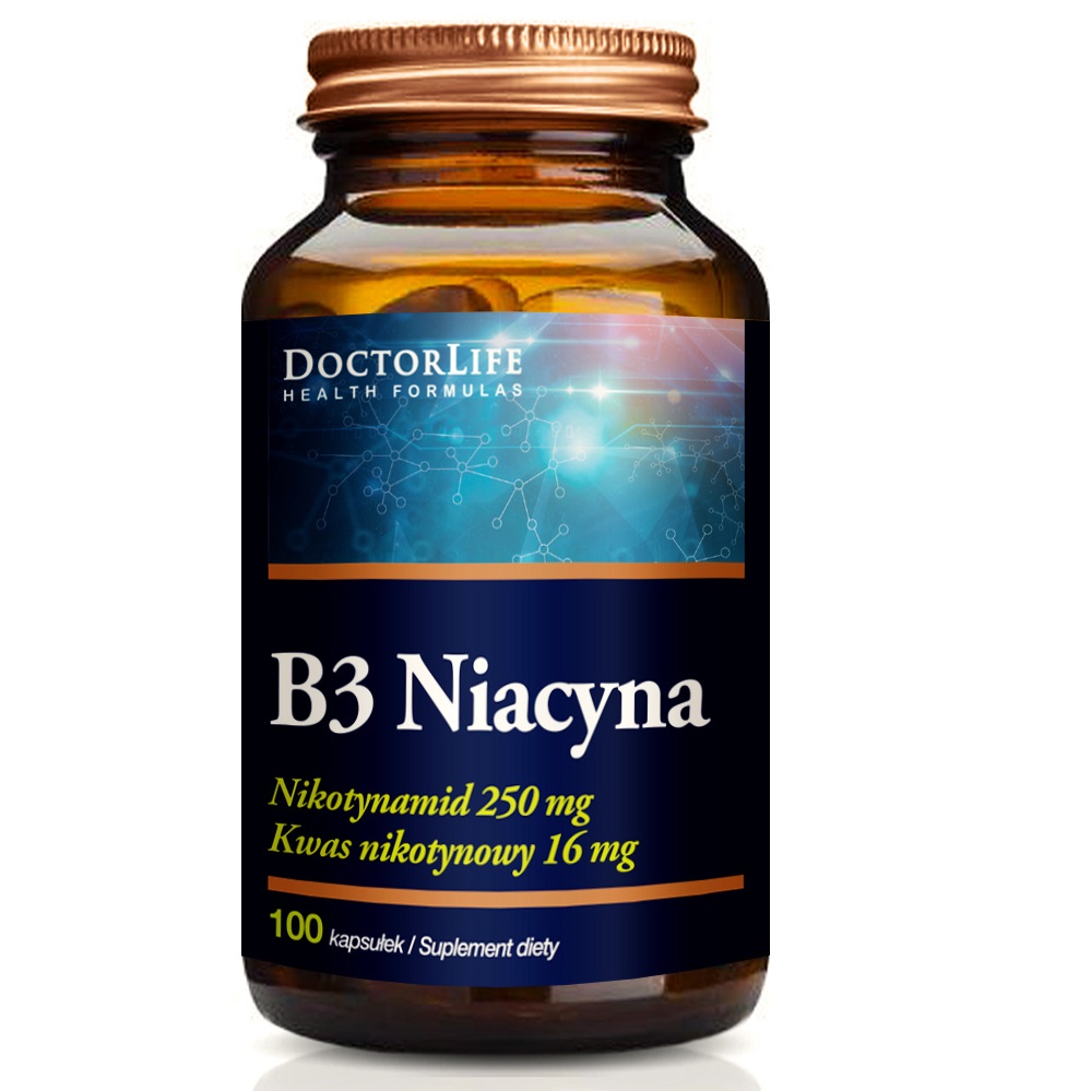 B3 Niacyna Suplement Diety 100 Kapsułek