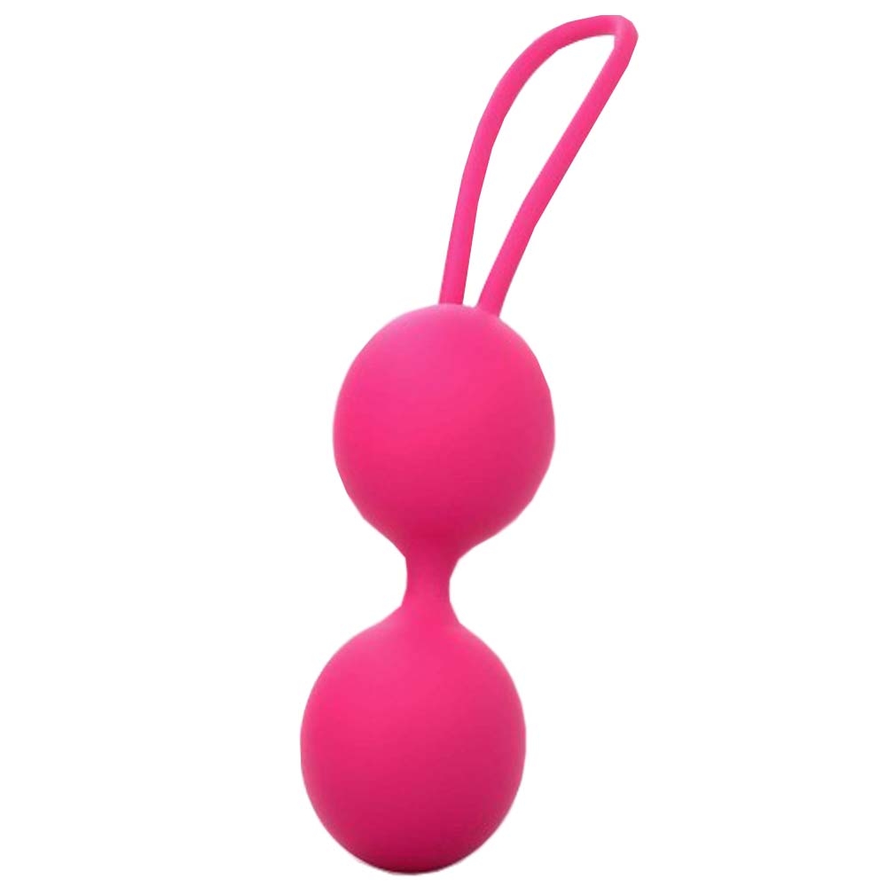 Dual Balls Silikónové Gejša Guličky Magenta