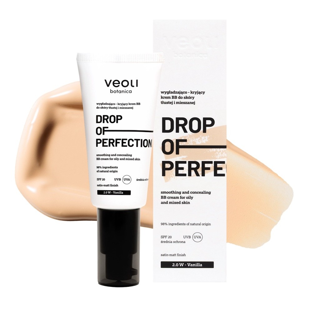 Drop Of Perfection BB Cream Drop Of Perfection Vyhlazující A Krycí BB Krém Pro Mastnou A Smíšenou Pleť 1,5 N Ivory 2