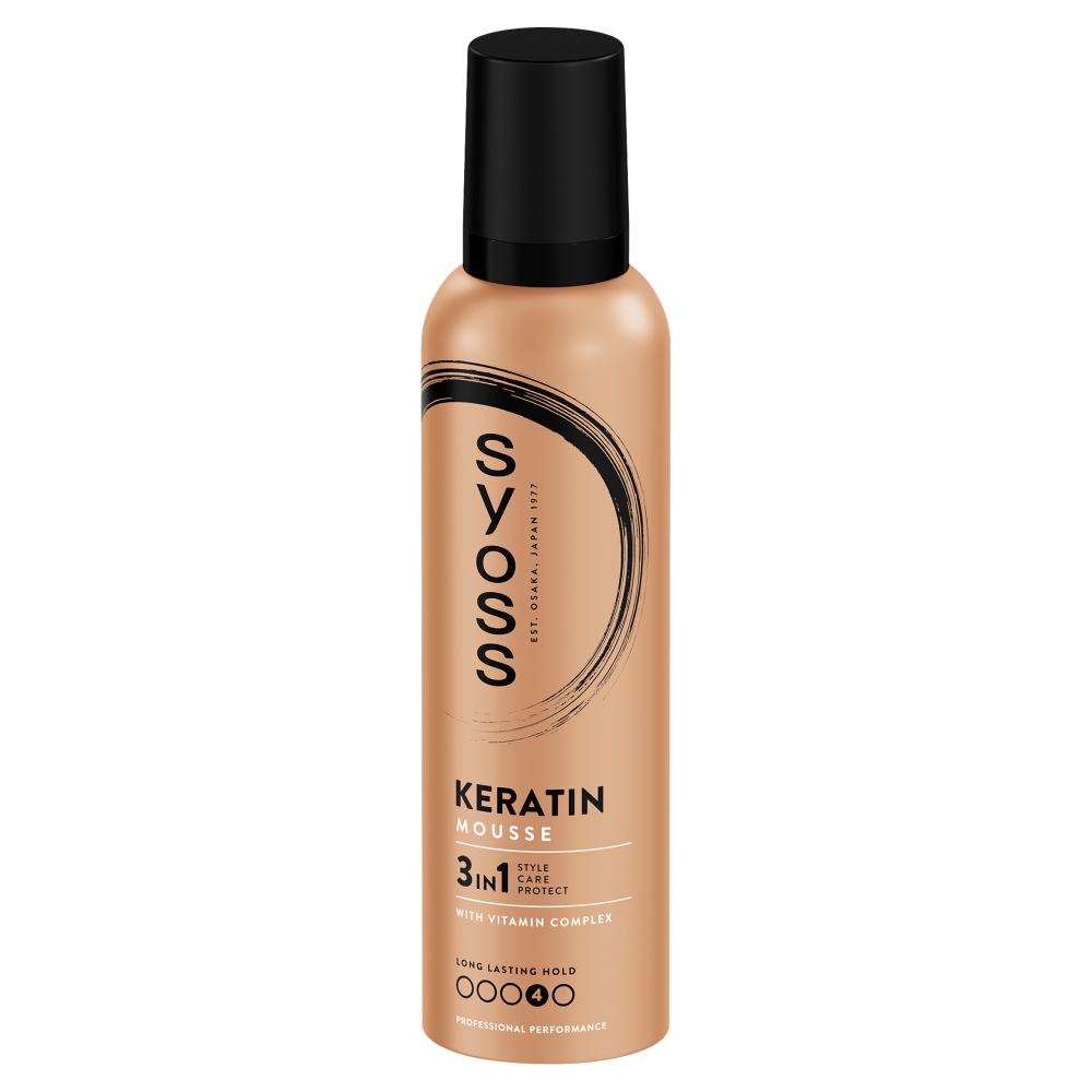 Keratin Mousse Pianka Do Włosów Extra Strong