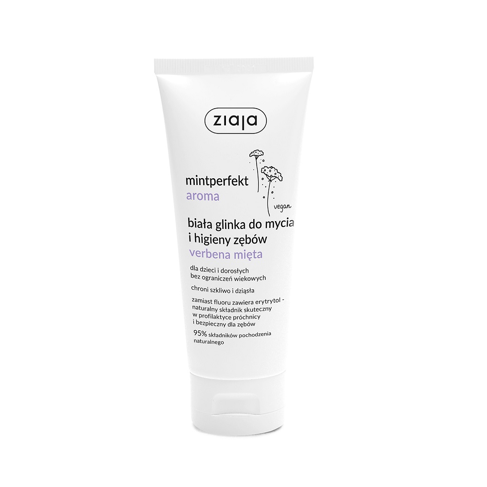 Mintperfekt Aroma Bílý Jíl Pro čIštění A Zubní Hygienu Verbena Mint
