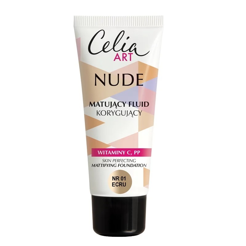 Celia, Art Nude zmatňujúci korekčný fluid 01 Ecru 30ml