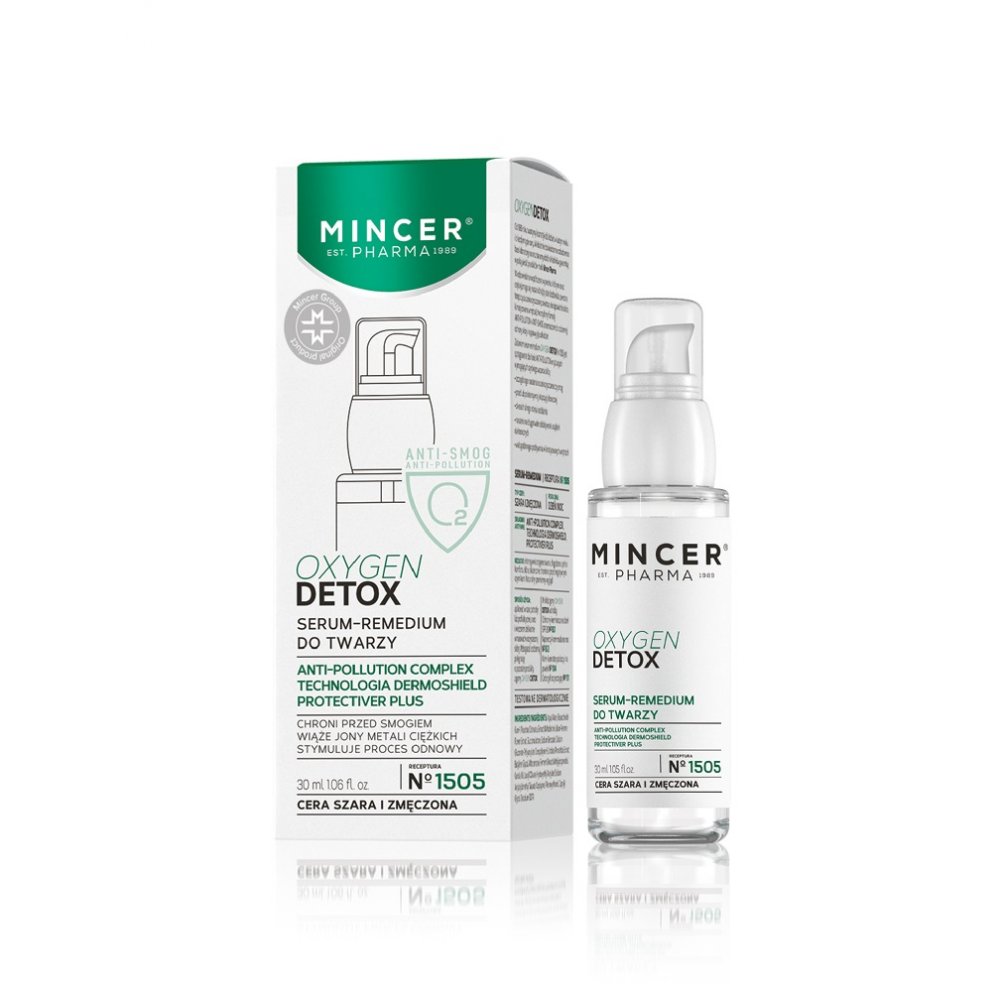 Mincer Pharma, Kyslíkové detoxikačné sérum na tvár č. 1505 30ml