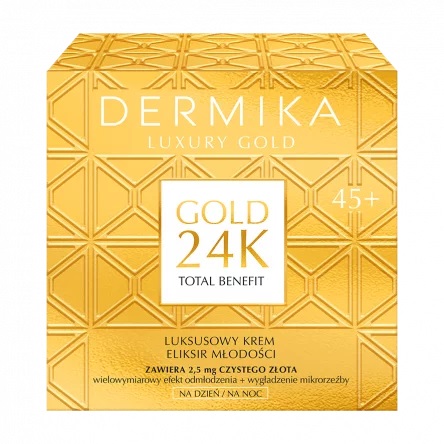 Luxusné Zlato 24K Total Benefit 45+ Luxusný Elixír Mladosti Krém Na Deň A Noc 50ml