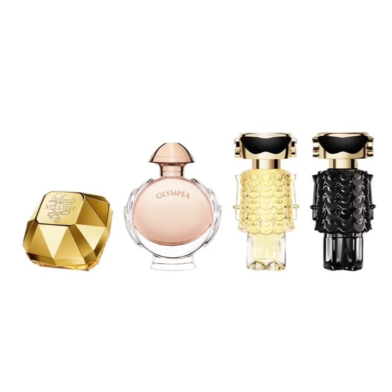 Miniature Gift Set Zestaw Lady Million Woda Perfumowana + Olympea Woda Perfumowana + Fame Woda Perfumowana + Fame Perfumy
