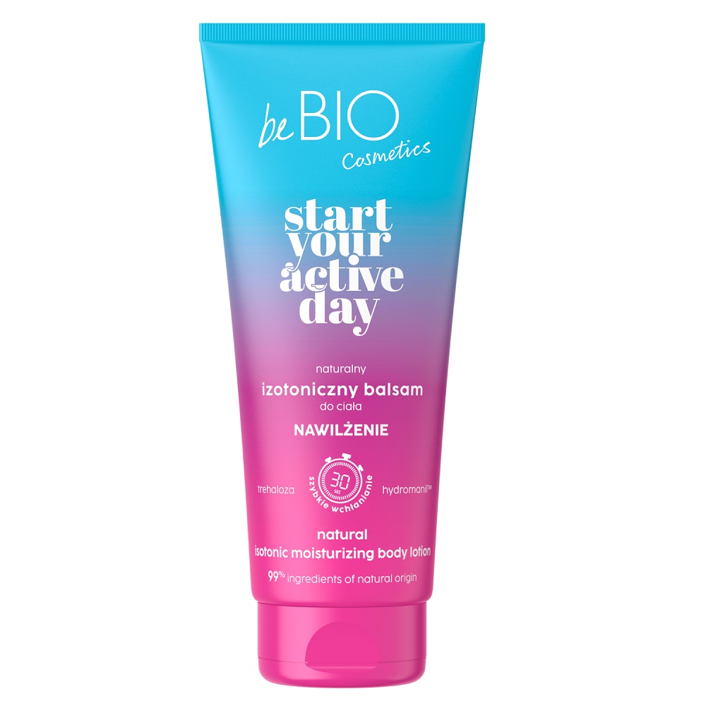 BeBio Ewa Chodakowska Start Your Active Day prírodné izotonické telové mlieko hydratácia 200ml