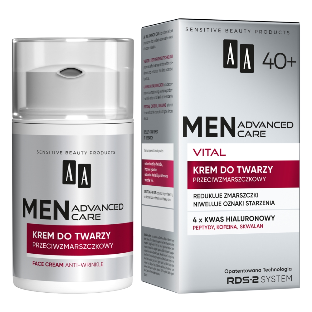 Men Advanced Care Vital 40+ Krem Do Twarzy Przeciwzmarszczkowy
