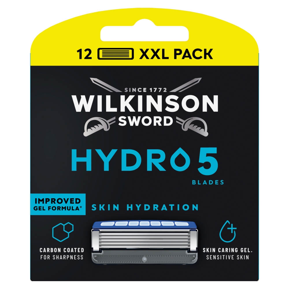 Hydro 5 Skin XXL Hydration Wkład Z 5 Ostrzami 12szt