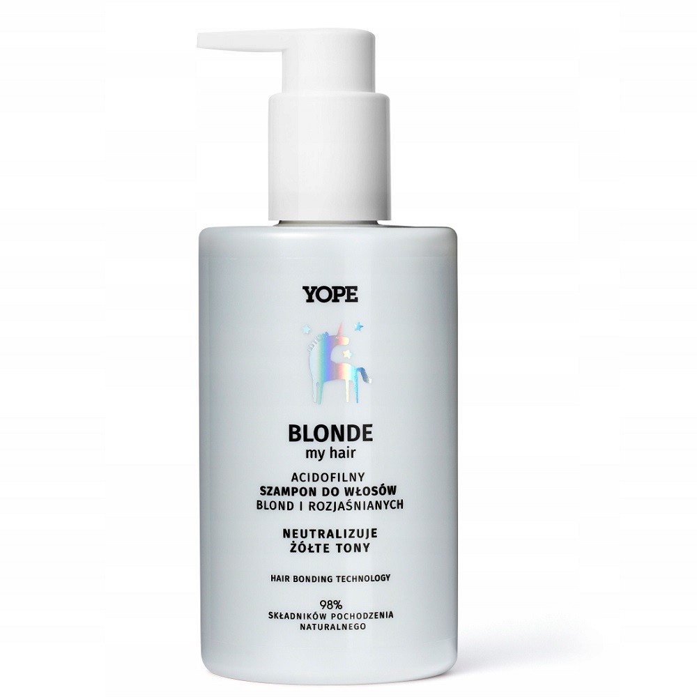 Yope, Blonde My Hair acidofilný šampón pre blond a odfarbené vlasy 300 ml